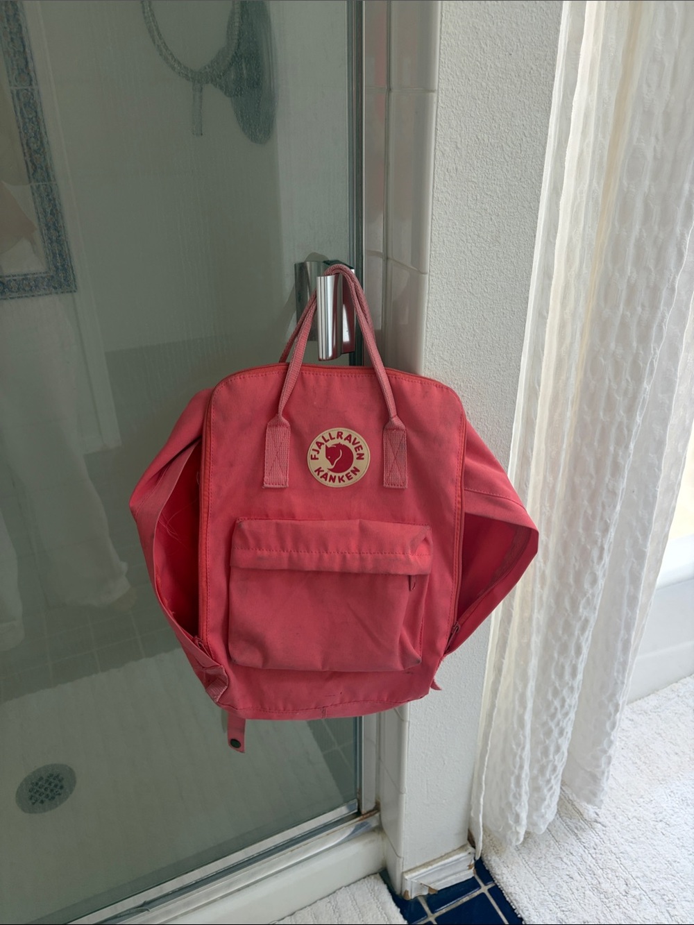 Fjallraven Kanken Kids Backpack in Coral Pink